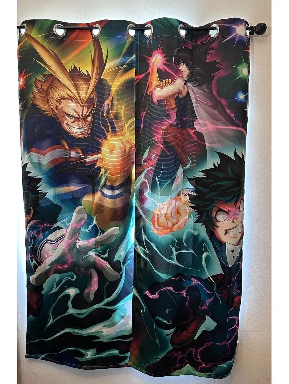 NWOT Anime My Hero Room Darkening Curtains Panels Grommets